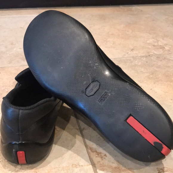 PRADA Block Leather Leafear Mans shoe size 10 US - Picture 5 of 8